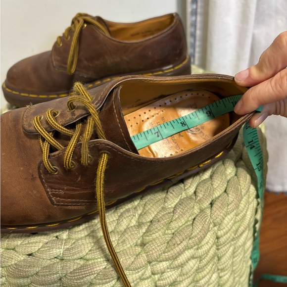 Dr. Martens 1561 VTG Brown Leather 4 Eye England Made Lace Up Oxford Shoes - Picture 7 of 8